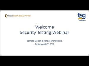Non-Functional Testing Training Course